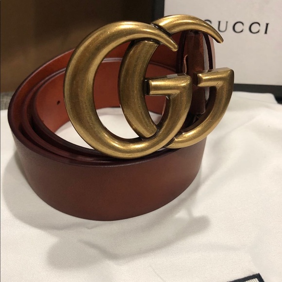 Gucci Other - 🌸New Gucci Brown Gold Brass Belt Gucci Other - 🌸New Gucci Brown Gold Brass Belt